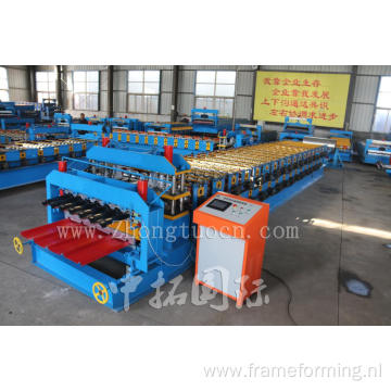Color Galvanized Metal Roofing Sheet Double Layer Roll Forming Machine